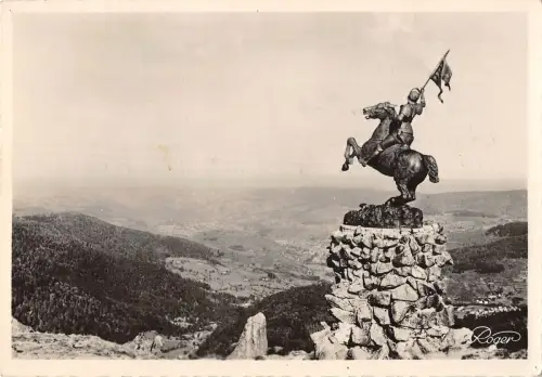 B106283 Frankreich Ballon d'Alsace Monument a Jeanne d'Arc Statue Echtfoto UK