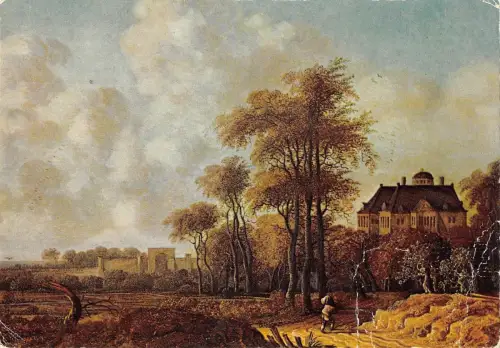 BT3213 Anthony van Cross landschaft mit dem huis ten bosch lack Postkarte
