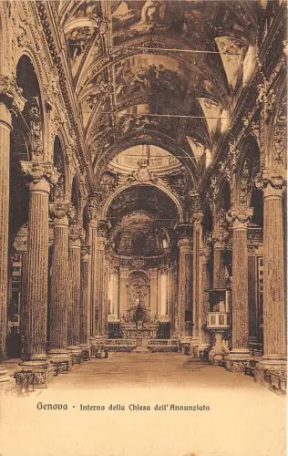 bg24486 genova interno della chiesa dell annnunziata italy PCA
