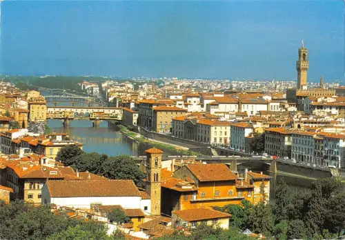 BT1404 firenze panorama e veduta dei ponti italy