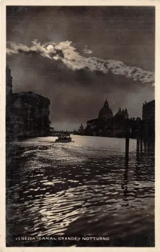 Br34036 Venezia Canal Grande Notturno Italien