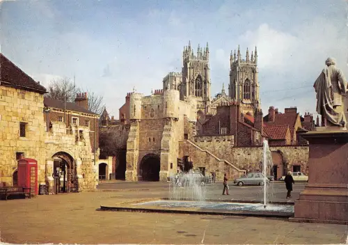 BR91676 Bootham Bar and the Minster York UK