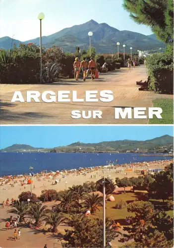 BR30352 Argeles sur mer la promenade Frankreich