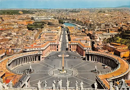 BT14055 Roma panorama dalla cupola di s Pietro Italien