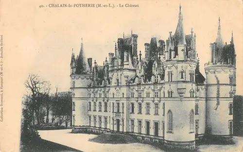 BF10458 chalain la potherie le chateau france Frankreich