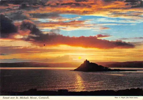 BR82298 sunset over st michaels mount cornwall uk