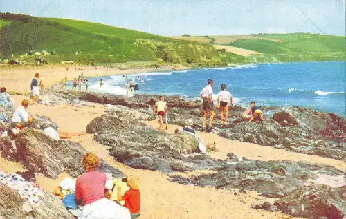 BR77993 Pendower Beach UK 14x9cm