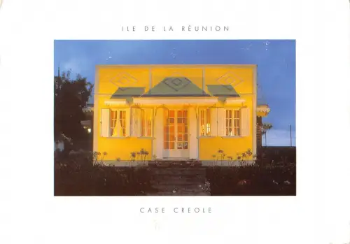 BT9845 Ile de la reunion case creole restaurant vieux bordeaux France