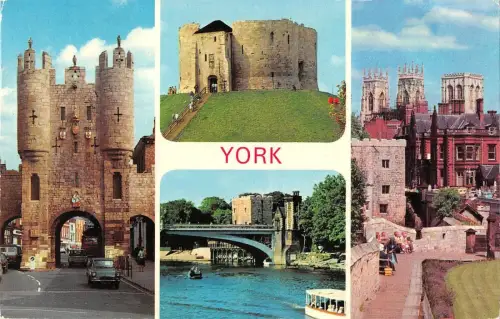 B103967 cliffords tower micklegate bar minster from city walls york uk