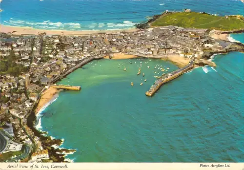 BR91292 Luftaufnahme von St Ives Cornwall UK