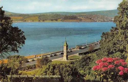 BR65957 the clock tower from the beacon exmouth uk 14x9cm