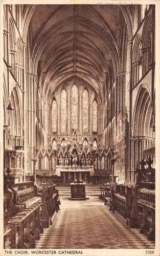 BR66825 the chor worcester cathedral uk 14x9cm