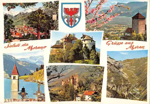 BR84583 Meran Meran Panorama Schloss Tirol Italien