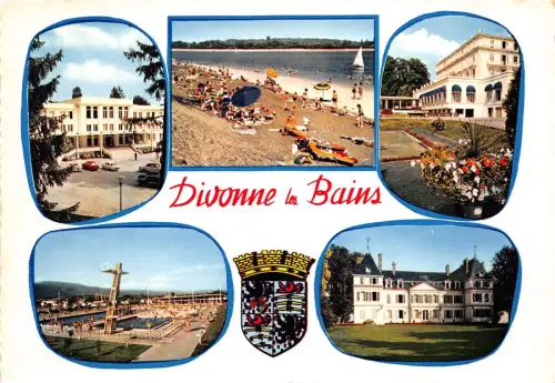 BR26183 Divonne les Bains les Thermes la plage te le Lac France