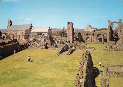 B102088 lindisfarne priory holy island northumberland uk