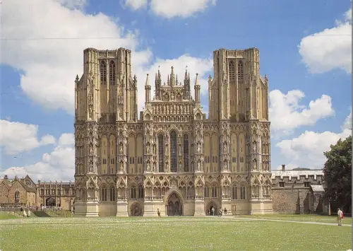 BR76453 the west front wells cathedral uk