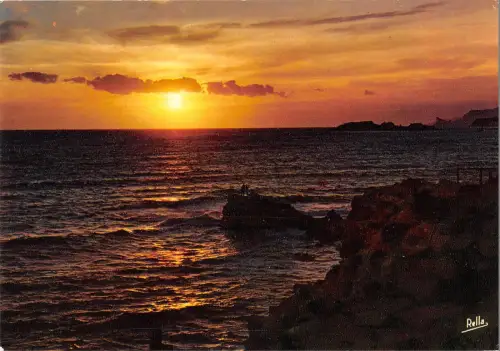 BT5008 La cote d azur coucher de soleil France