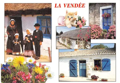 BT4891 Vendee pitoreske Folklore Tracht Frankreich