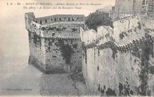 BF7877 abbaye bation et tour des rem mont saint michel france Frankreich