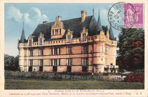 BR54102 Chateau d azay ke riedeau france