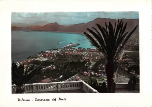 BT010 Panorama del porto palermo Italien