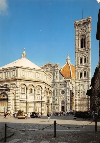 BT1433 firenze battistero catedrale e campanile di giotto italy