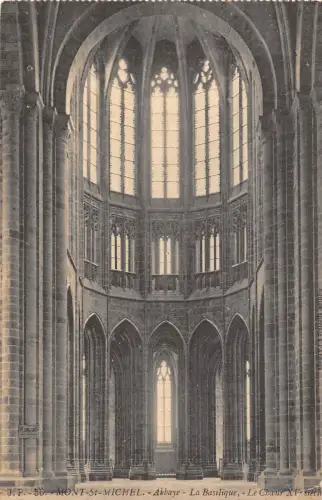 BF7890 abbaye la basilique mont saint michel france Frankreich
