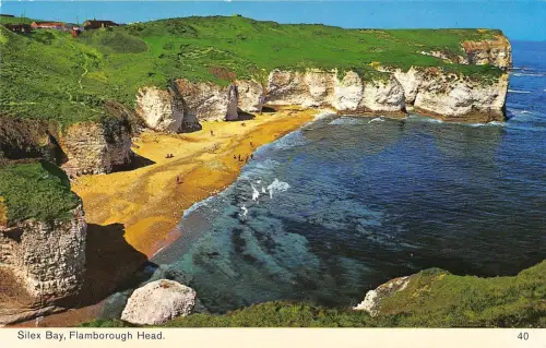 BR66674 Silex Bay Flamborough Head UK 14x9cm