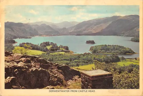 B101406 derwentwater from castle head uk 14x9cm