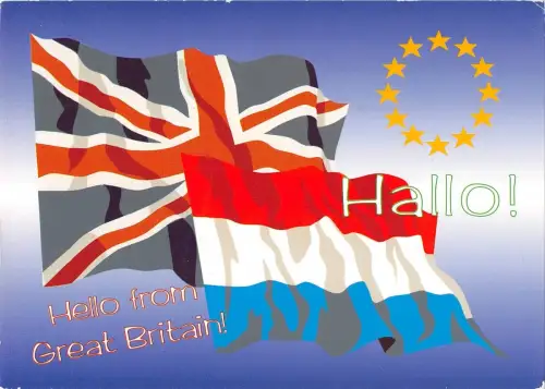 B96658 hallo from great britain heraldic uk