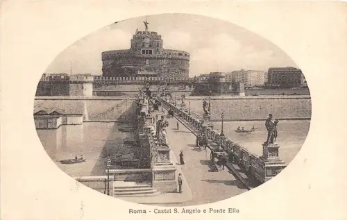 Br34123 Roma Castel S. Angelo e Ponto Elio Italien
