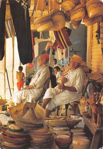 B91031 tunesien gabes le souk farbtypen folklore