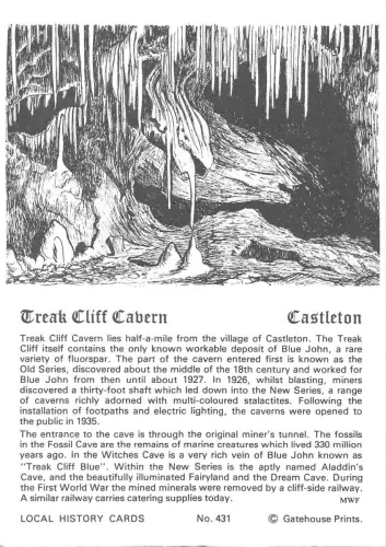 BR75772 Treak Cliff Cavern Castleton UK