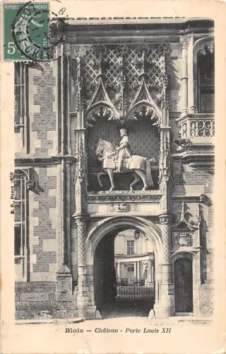 BF7629 porte louis XI chateau de blois france Frankreich