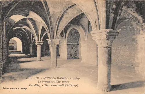 BF7888 le promenoir abbaye mont saint michel france Frankreich