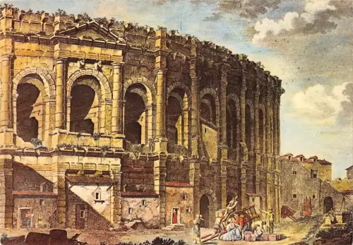 BT10028 Nimes le arenes am[hittheatre romain France