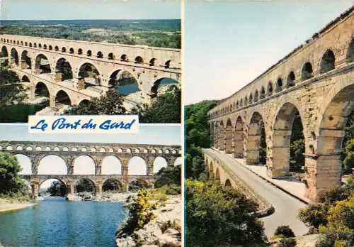 BT5235 Le pont du Gard aqueduc romain Frankreich
