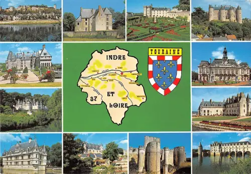 BR52428 Indere et loire Touraine Karte cartes geographiques Frankreich