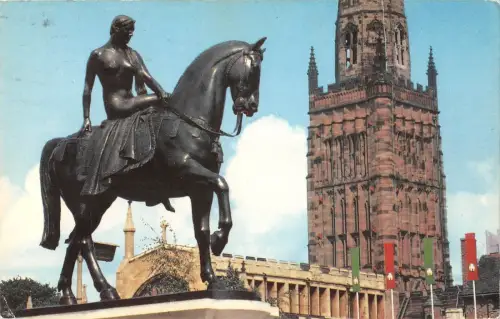 BR77607 Lady Godiva Statue Broadgate Coventry UK 14x9cm