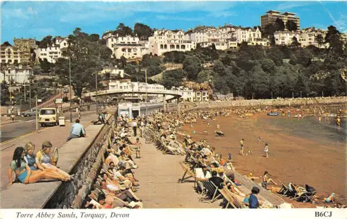 B89134 Torre Abbey Sands Torquay Devon UK 14x9cm
