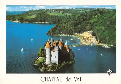 BT10744 Le chateau de val sur la retenue du barrage de bort les org Frankreich