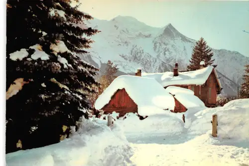 BR29433 Chamonix Mont blanc chalets sous le neige france
