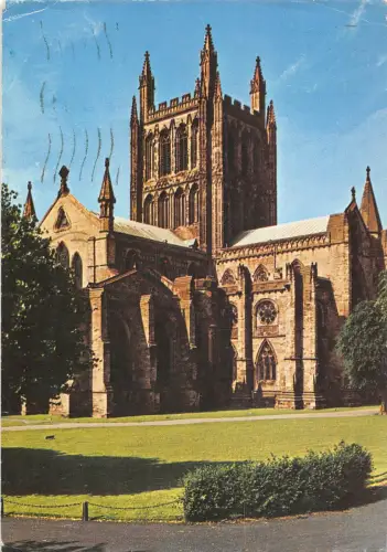 B102383 Hereford Cathedral aus dem Nordosten Großbritanniens
