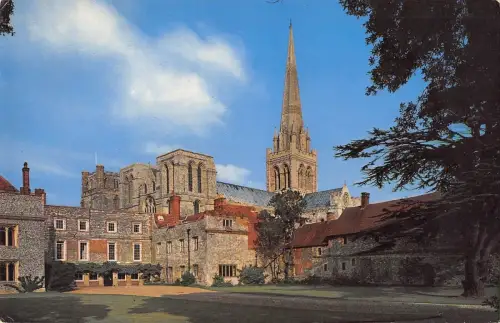 BR66546 Chichester the Cathedral and Bischofspalace UK 14x9cm