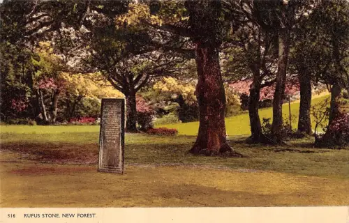 BR66638 Rufus Stone New Forest UK 14x9cm