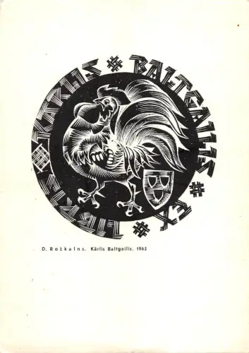 BT15616 D Rozkalns karlis baltagailis paint peinturres Postkarte