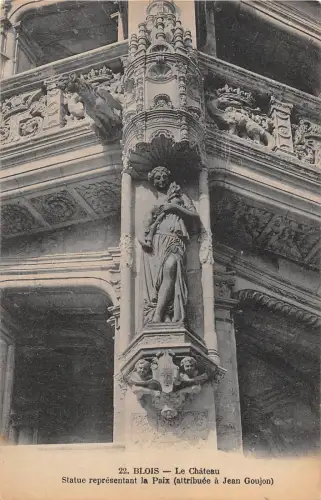 BF7813 blois le chateau statue repräsentant la paix france Frankreich