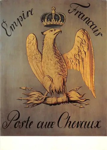 BR77020 Empire francais poste cuve chevaux heraldic france