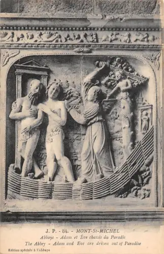 BF7871 abbaye adam et eve cahsses du mont saint michel france Frankreich