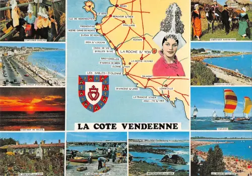 BR53285 La cote Vendeenne Karte cartes geographiques Frankreich